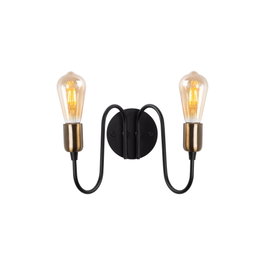 Opviq Lámpara de pared Firat - 11521 en Negro y Antiguo